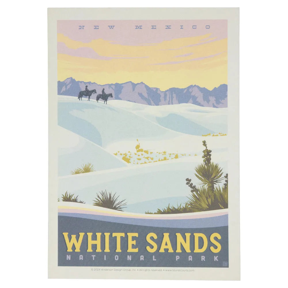White Sands National Park Postcard - Riders