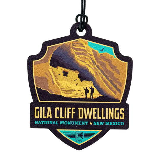 Gila Cliff Dwellings National Monument Ornament - ADG Badge Graphic on a white background