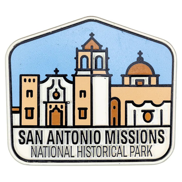 San Antonio Missions National Hist. Park Flex Magnet - Fell Logo