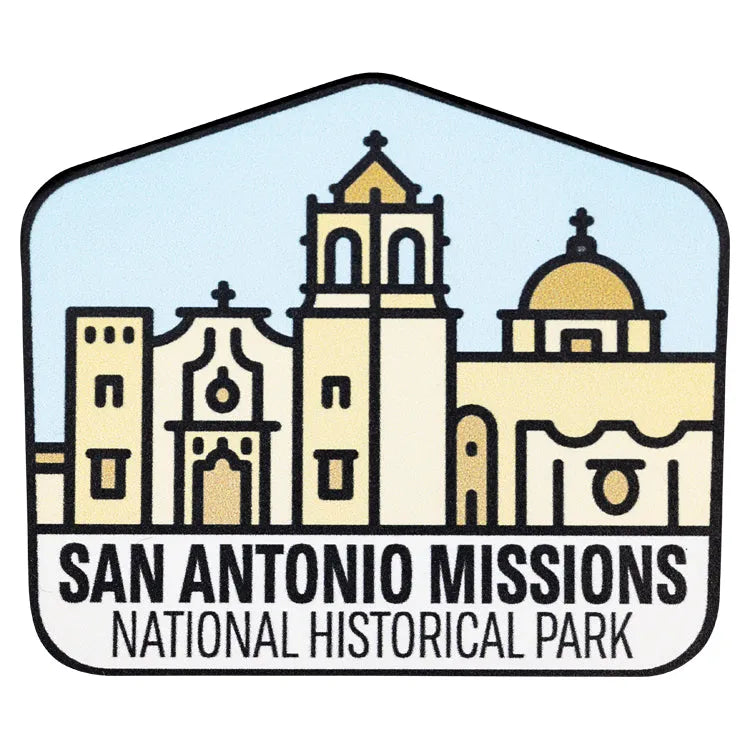 San Antonio Missions National Hist. Park Sticker - Fell Logo