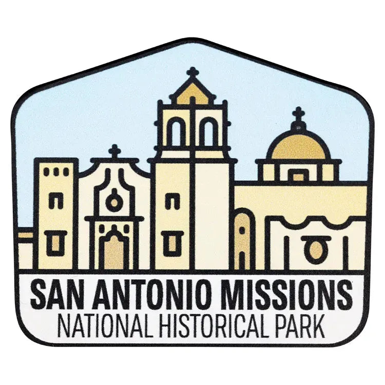 San Antonio Missions National Hist. Park Sticker - Fell Logo