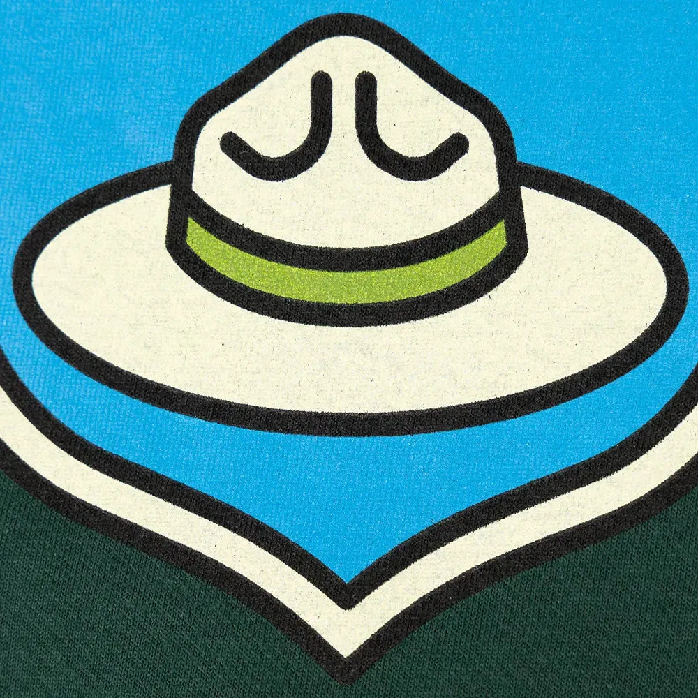 Junior Ranger T-Shirt - Fell Logo extreme closeup with ranger cap