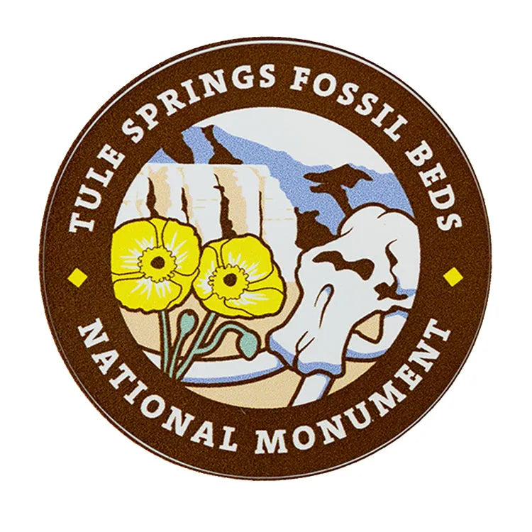 Tule Springs Fossil Beds National Monument Sticker - Round Logo