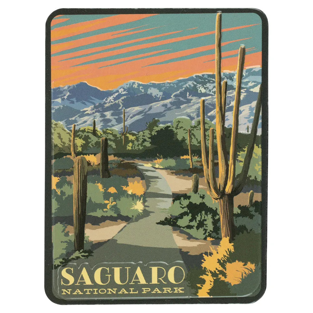 Saguaro National Park Magnet - Retro Ranger