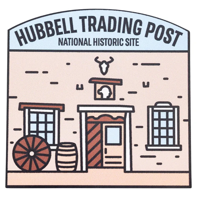 Hubbell Trading Post National Hist. Site Sticker - Fell Logo