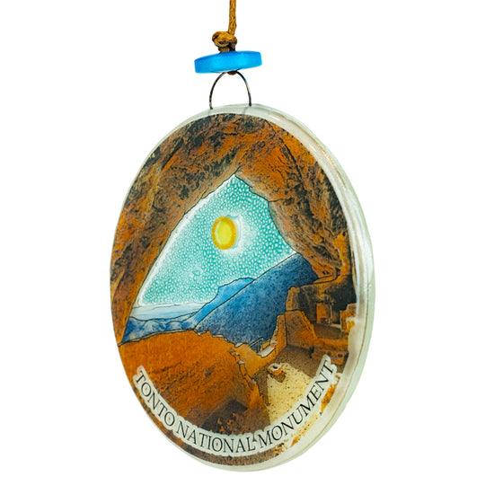 Tonto National Monument Recycled Glass Ornament