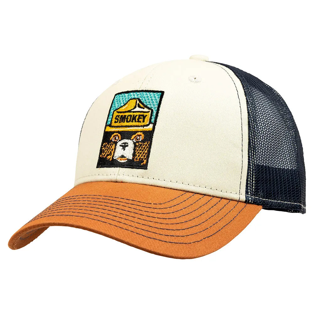Smokey Bear Mesh-Back Cap - Comic Art