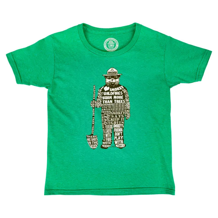 Smokey Bear Famous Quotes Youth T-Shirt