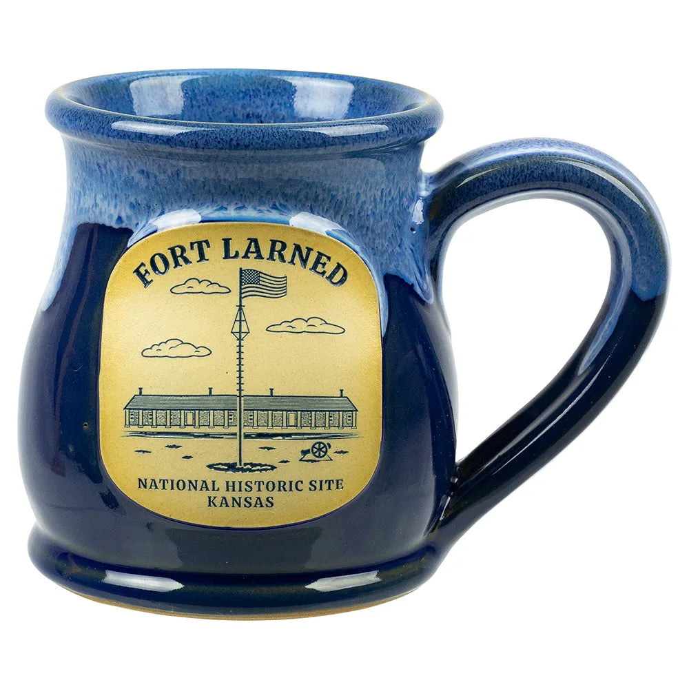 Fort Larned National Hist. Site Round Belly Mug from Deneen Pottery