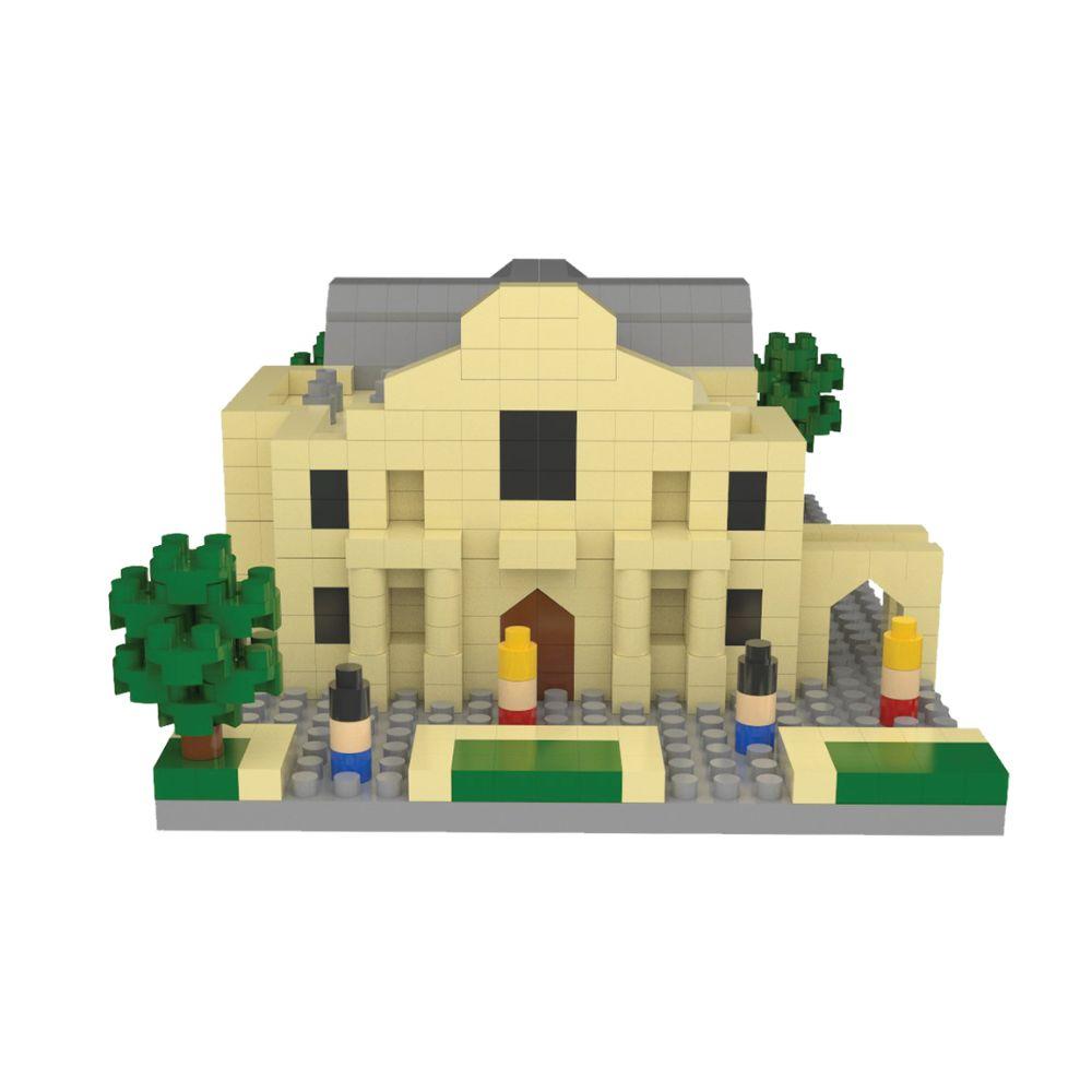 Alamo mini block set with trees on a white background