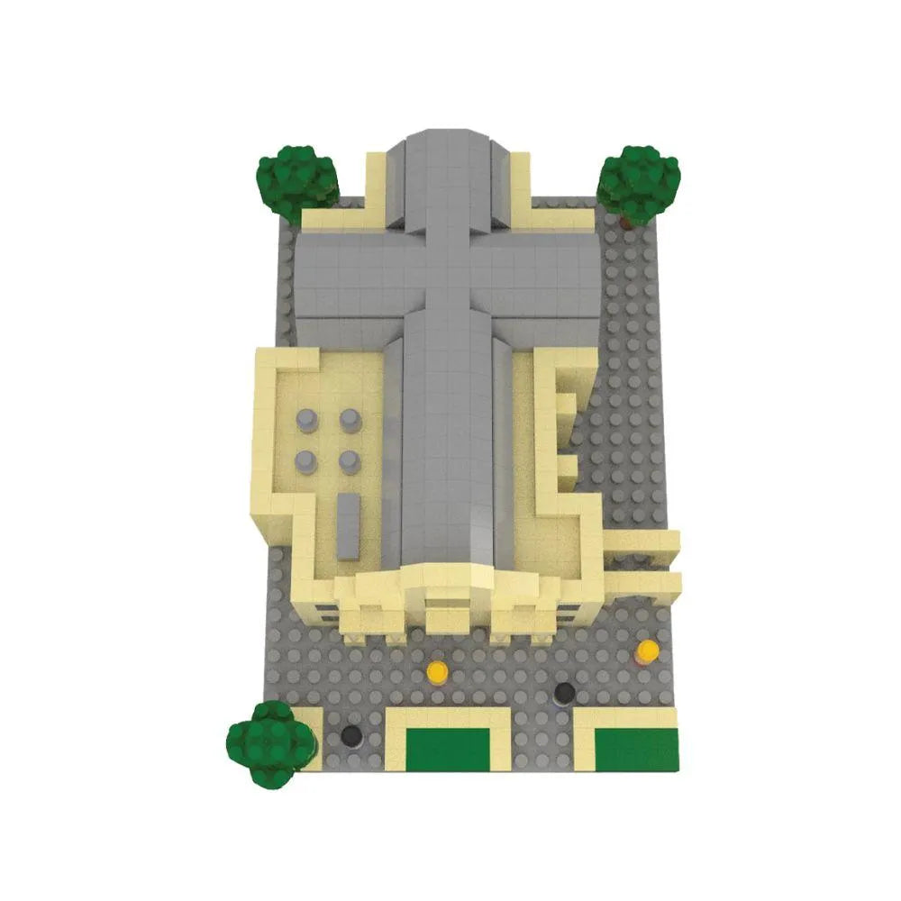 Alamo mini block set with trees on a white background