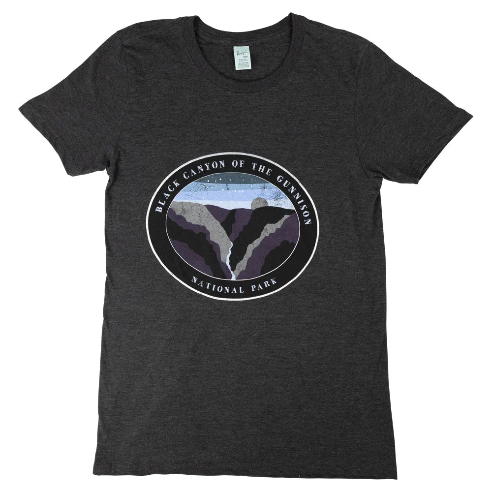 Black Canyon of the Gunnison National Park T-Shirt - Night Sky front view