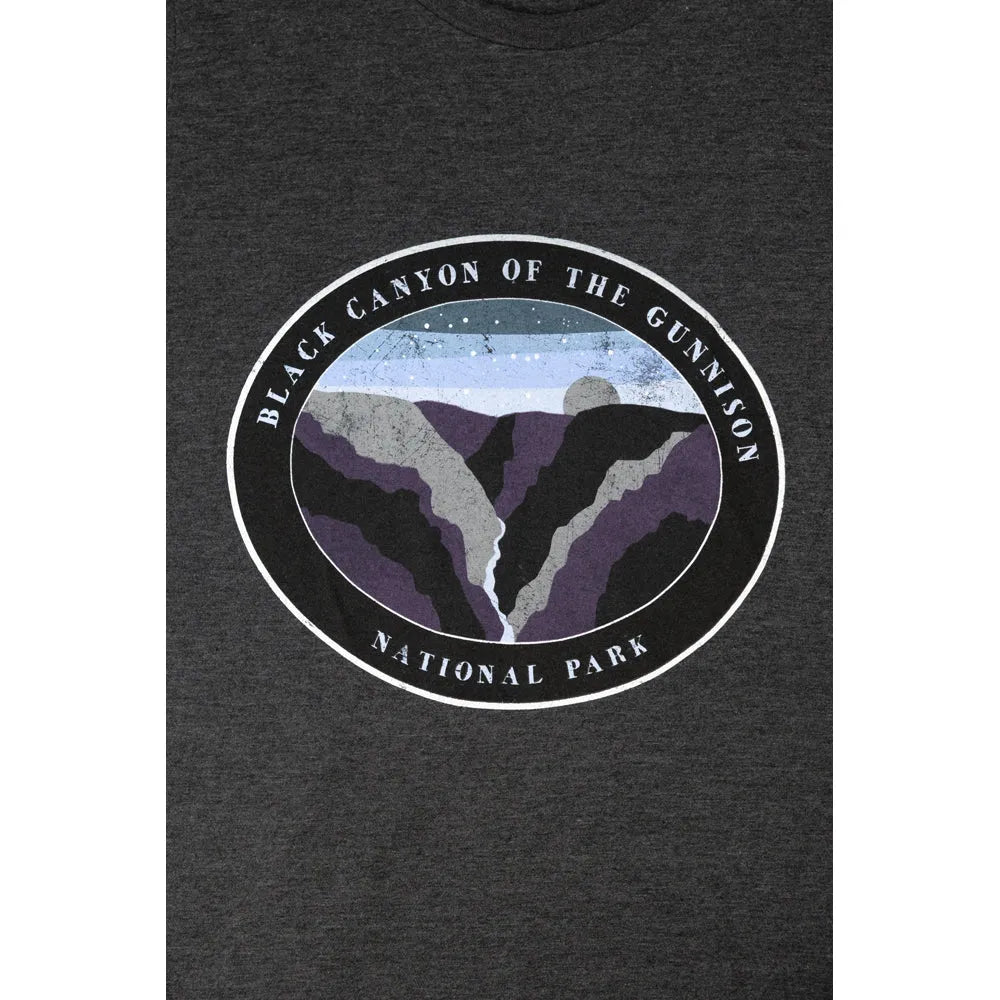 Black Canyon of the Gunnison National Park T-Shirt - Night Sky logo detail