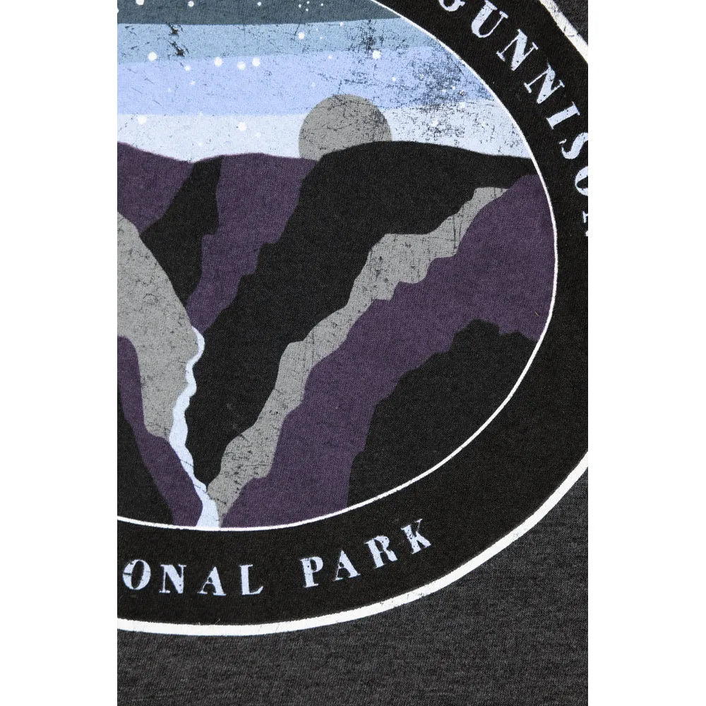 Black Canyon of the Gunnison National Park T-Shirt - Night Sky logo closeup