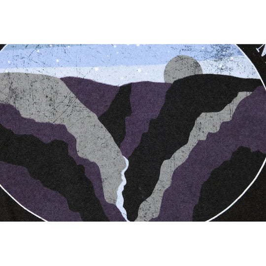 Black Canyon of the Gunnison National Park T-Shirt - Night Sky logo closeup with stars and moon