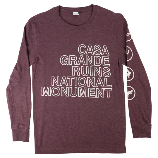 Casa Grande Ruins National Monument T-Shirt - Icons front view arms foled