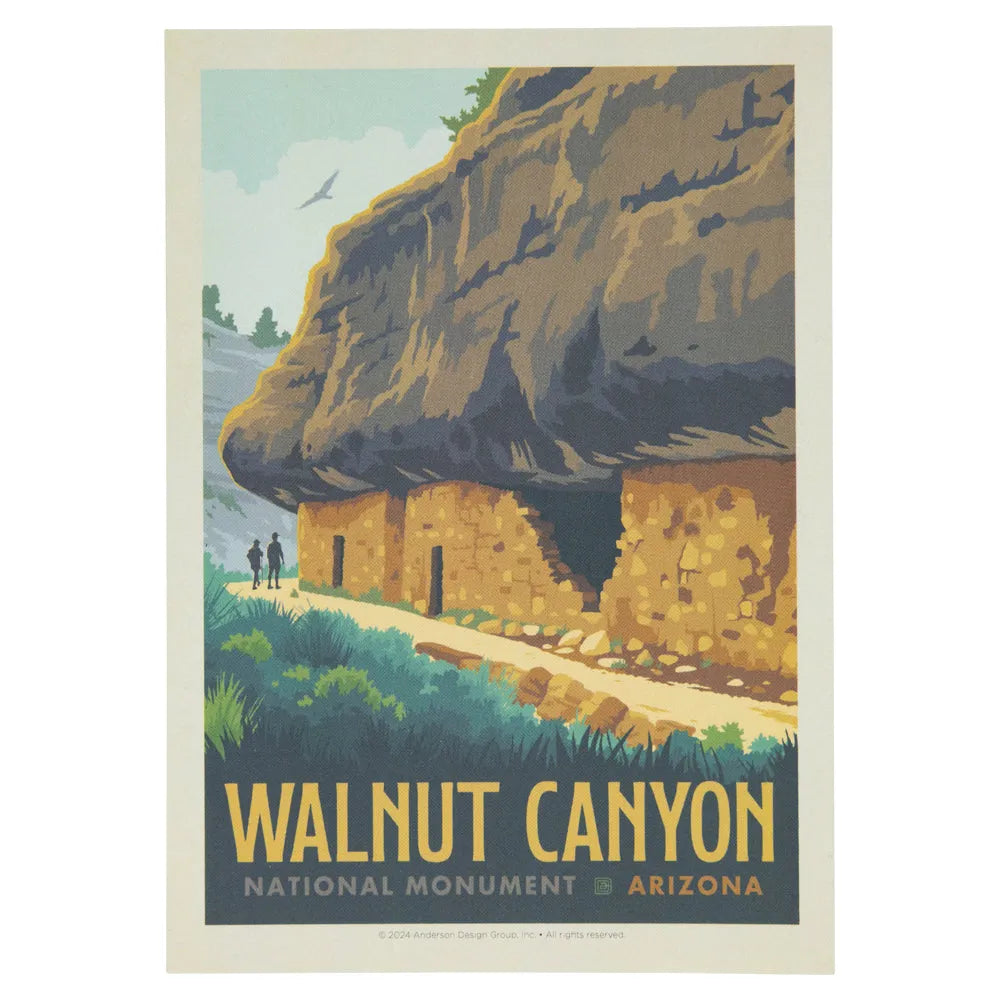 Walnut Canyon National Monument Postcard - ADG Graphic