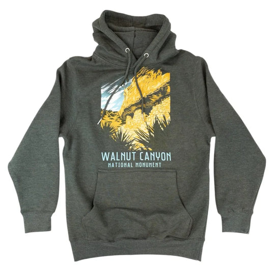 Walnut Canyon National Monument Fleece Hoodie - Milestone