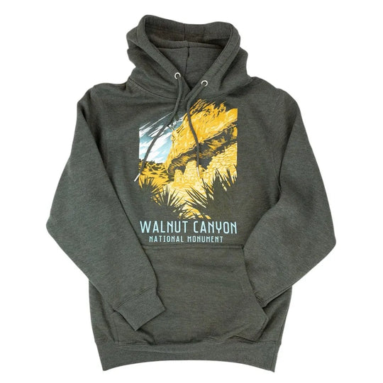 Walnut Canyon National Monument Fleece Hoodie - Milestone