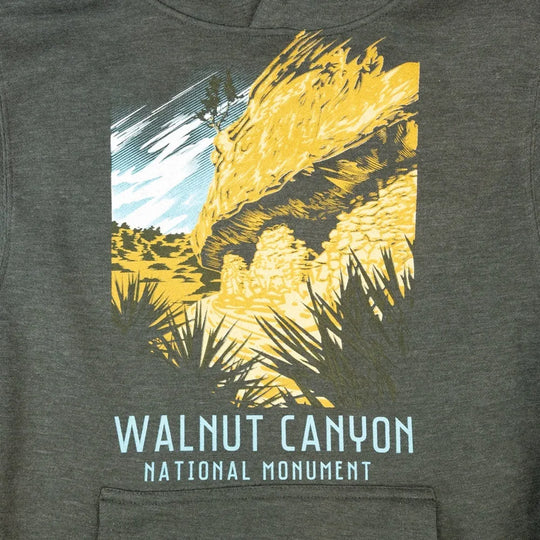 Walnut Canyon National Monument Fleece Hoodie - Milestone