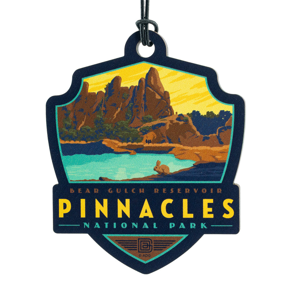 Pinnacles National Park Ornament - ADG Badge Graphic on white background