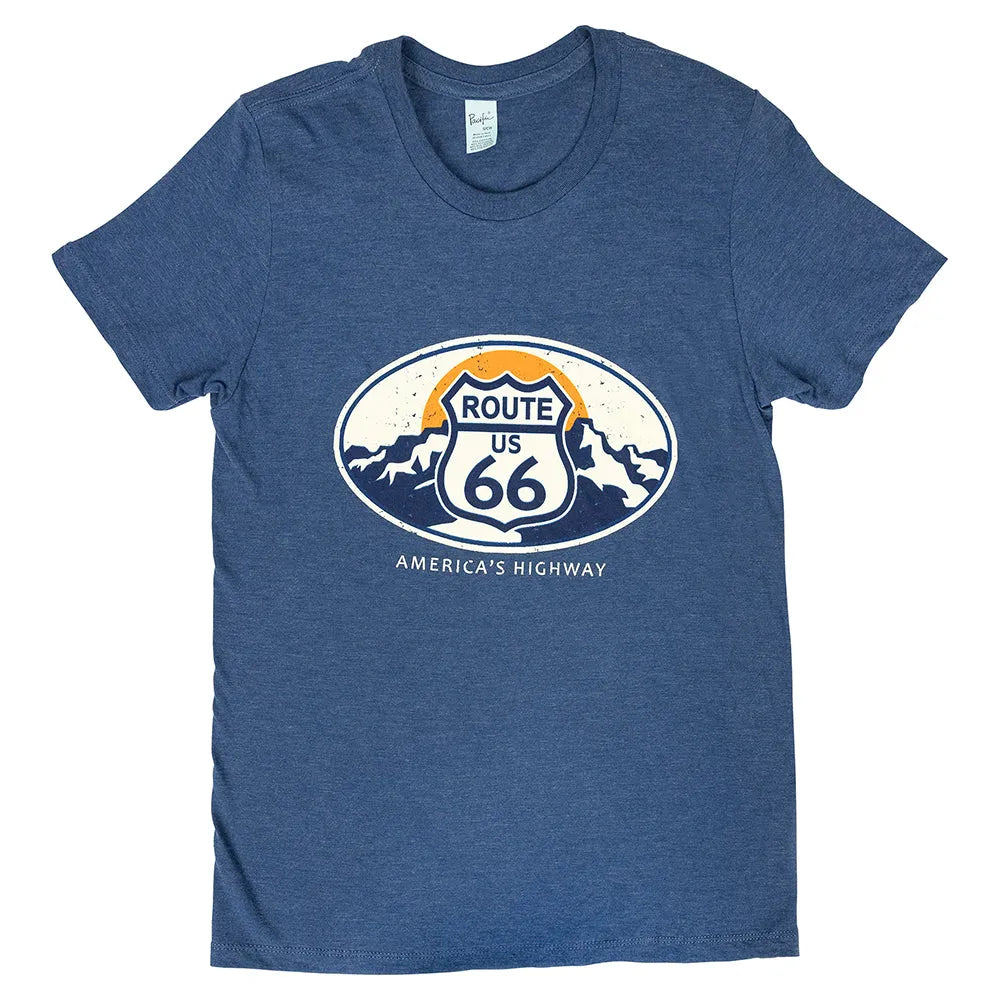 Route 66 America’s Highway T-Shirt Front