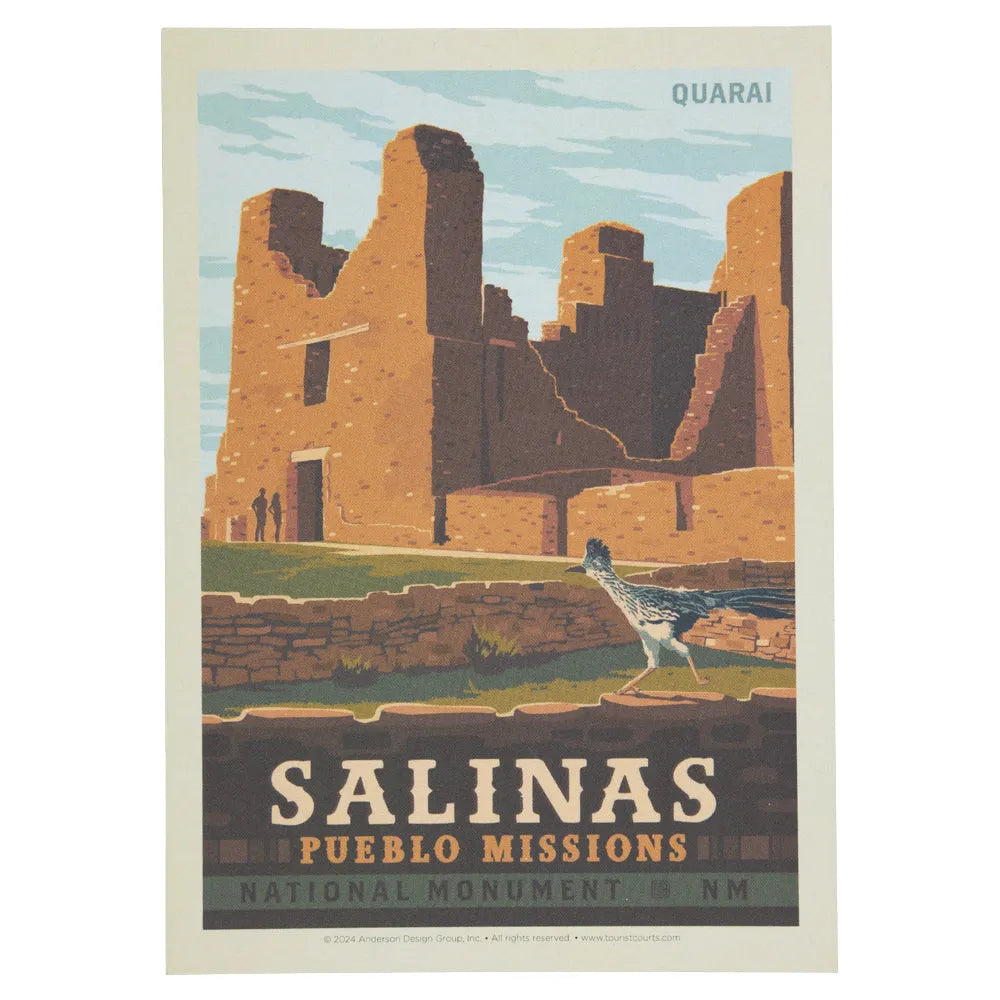Salinas Pueblo Missions National Monument Postcard - ADG Quarai Exterior Graphic