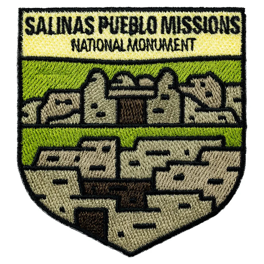 Patch of Salinas Pueblo Missions National Monument with green and brown design.