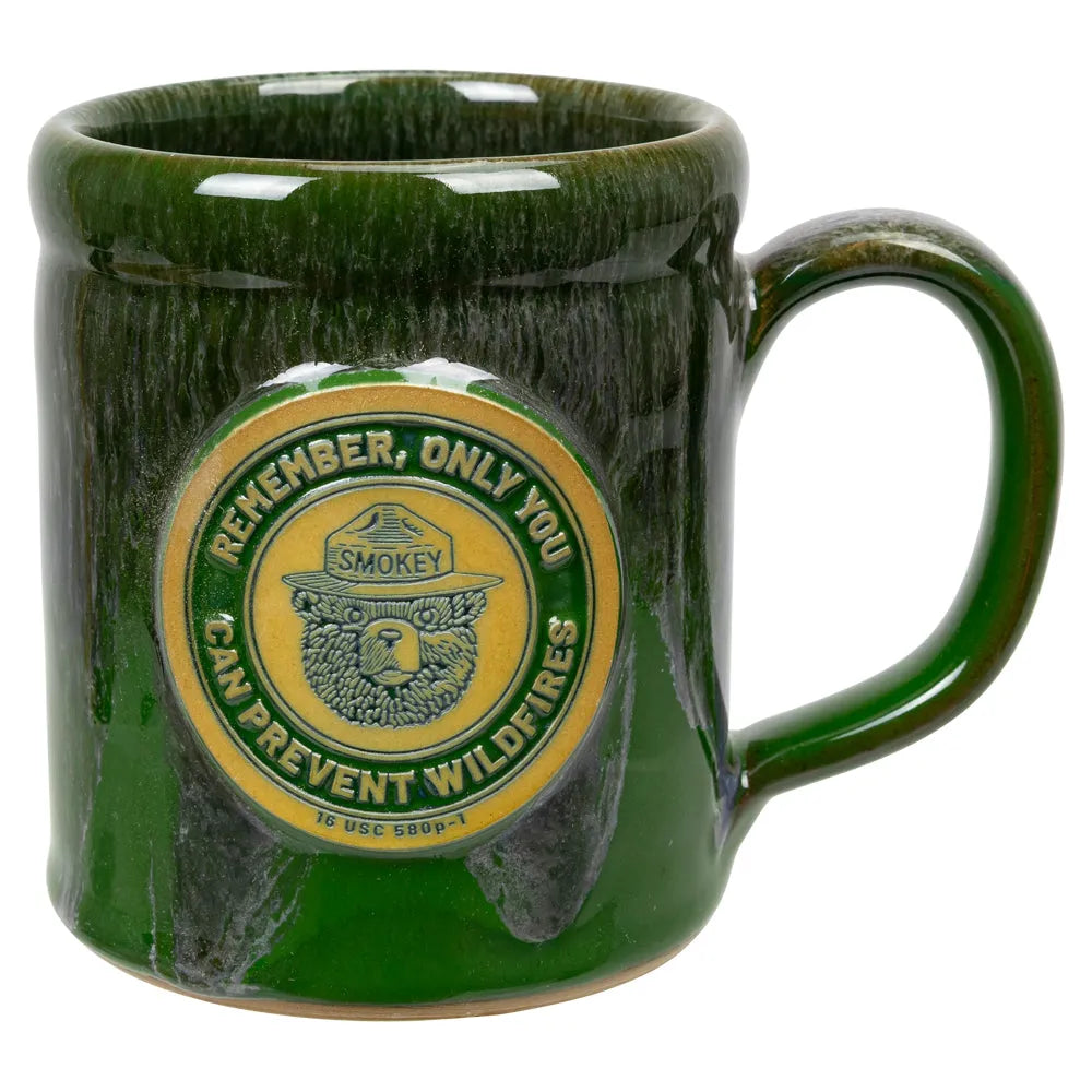 Smokey Bear Camper Mug Front View from Slightly Above