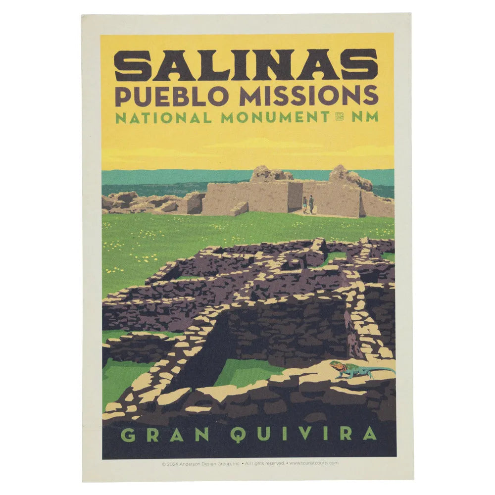 Salinas Pueblo Missions National Monument Postcard – ADG Gran Quivira Graphic