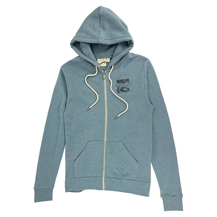 Bandelier National Monument Full Zip Parker Hoodie - Fell Logo front view