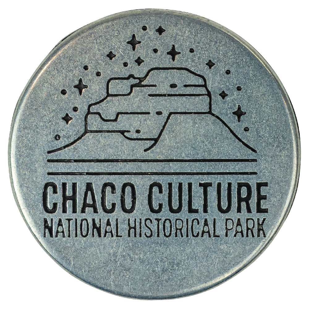 Chaco Culture National Historical Park Collectible Token - Fell Logo on a white background