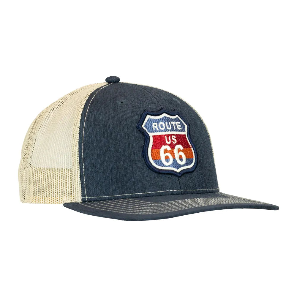 Route 66 Mesh-Back Cap - Road Sign facing left
