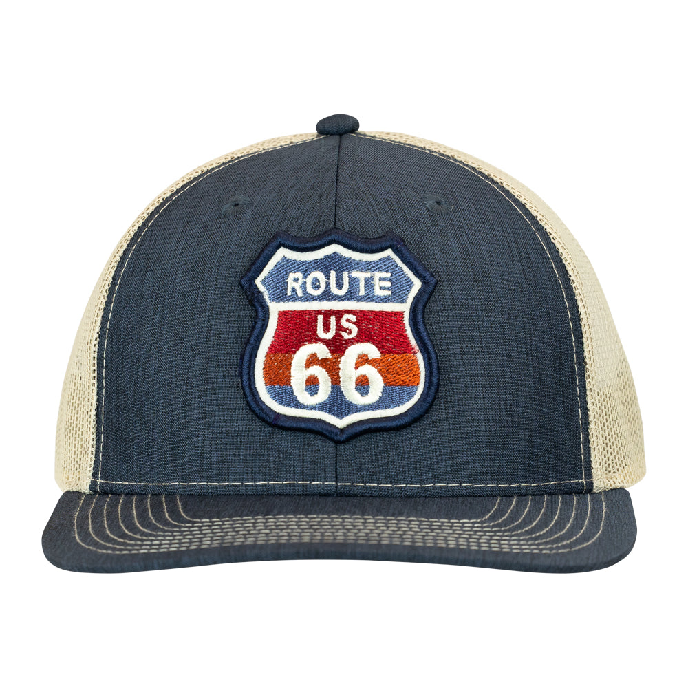 Route 66 Mesh-Back Cap - Road Sign front view