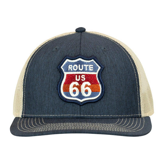 Route 66 Mesh-Back Cap - Road Sign front view