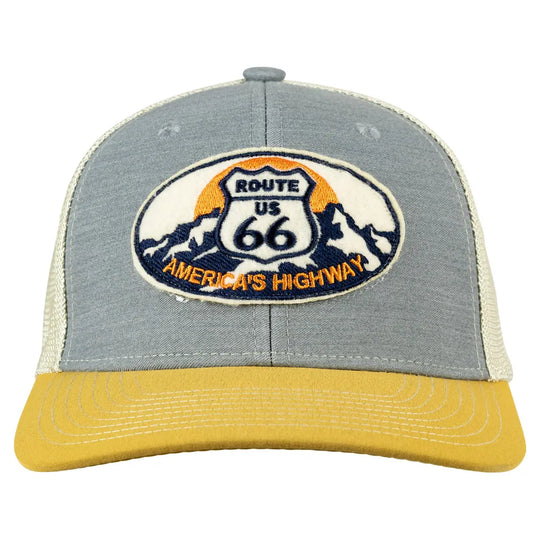 Route 66 Mesh Back Cap - America's Highway front view