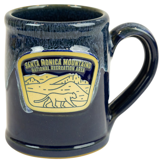 Santa Monica Mountains National Recreation Area Rancher Mug - Fell Logo on a white background