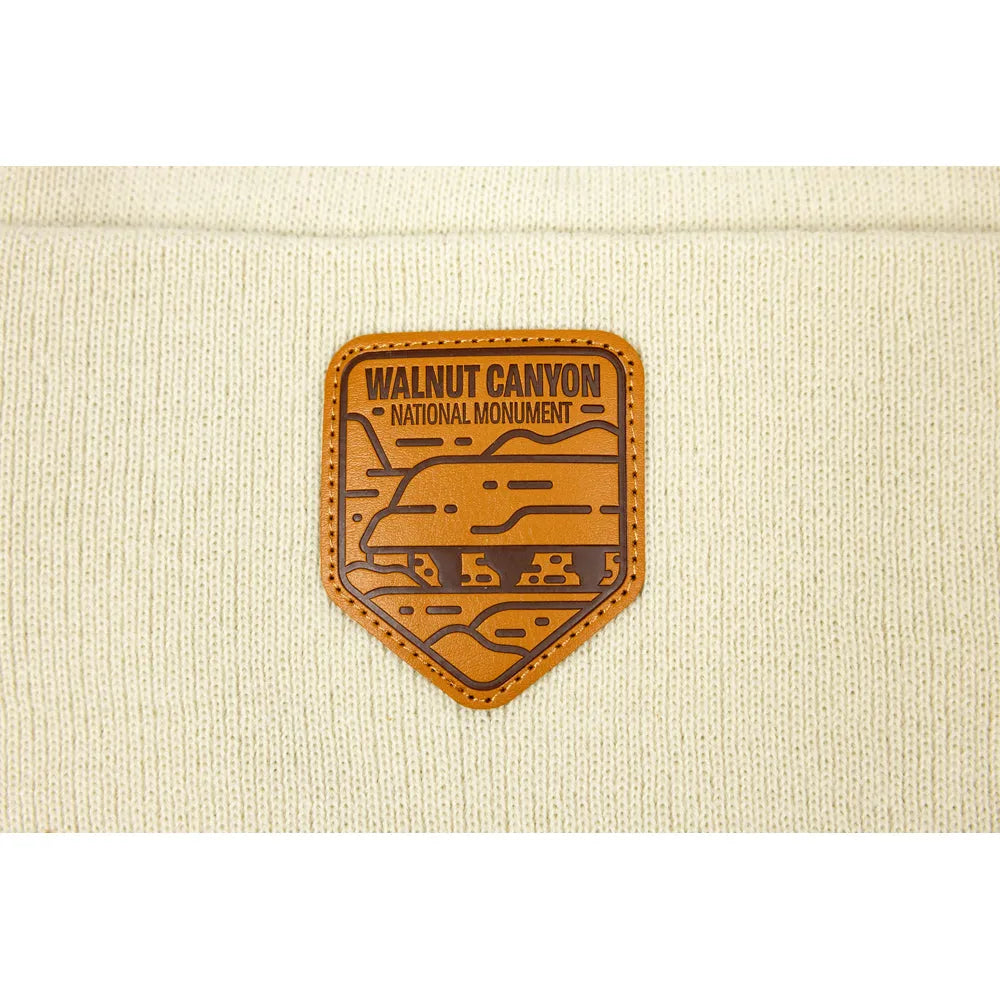 Walnut Canyon National Monument Beanie - Fell Logo patch detail