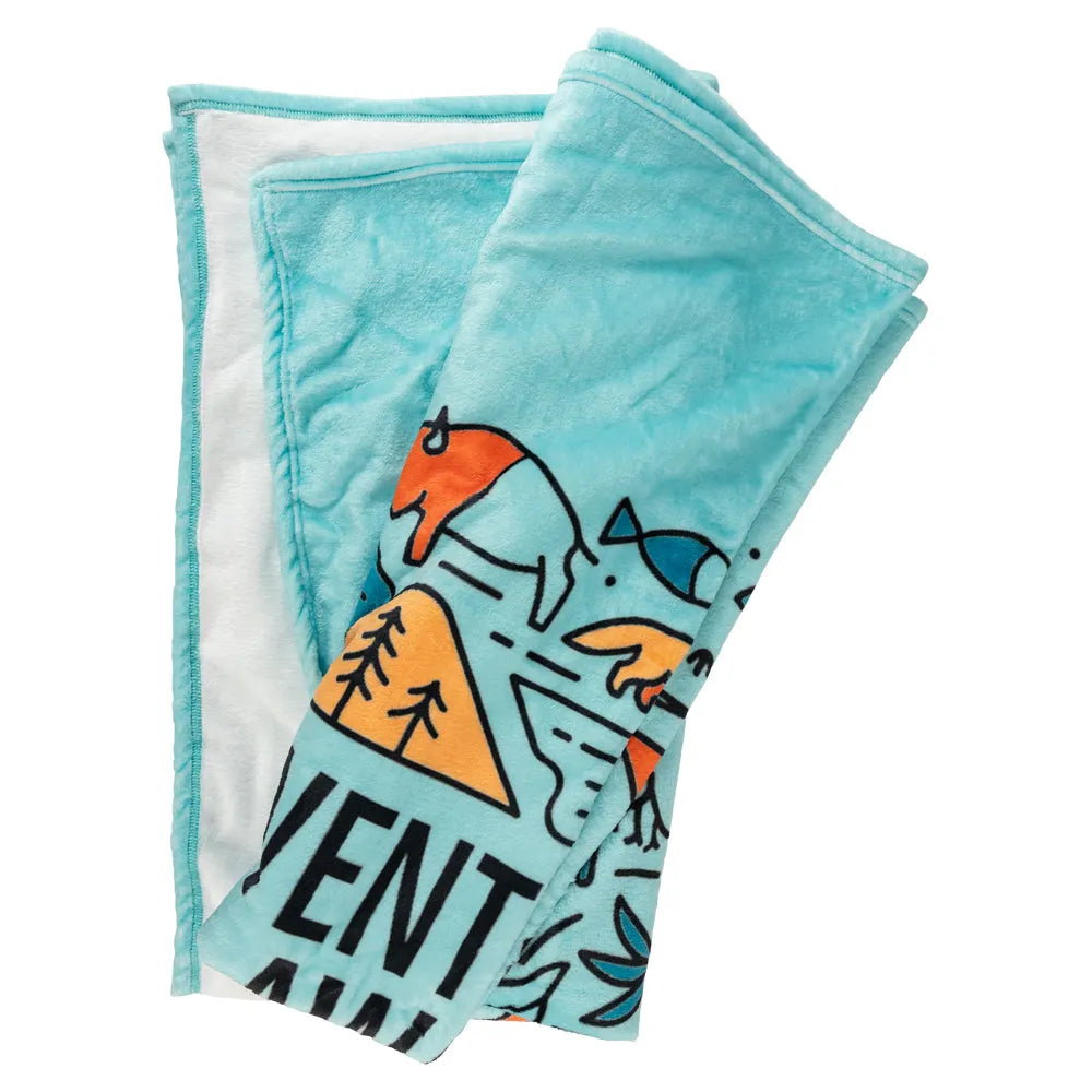 Adventure Awaits National Park Fleece Blanket