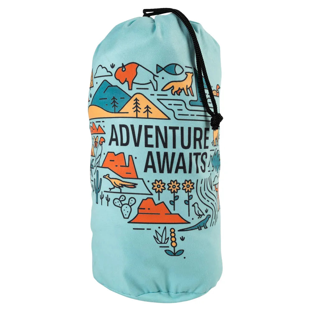 Adventure Awaits National Park Fleece Blanket