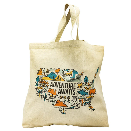 Adventure Awaits National Park Tote Bag Alternative View