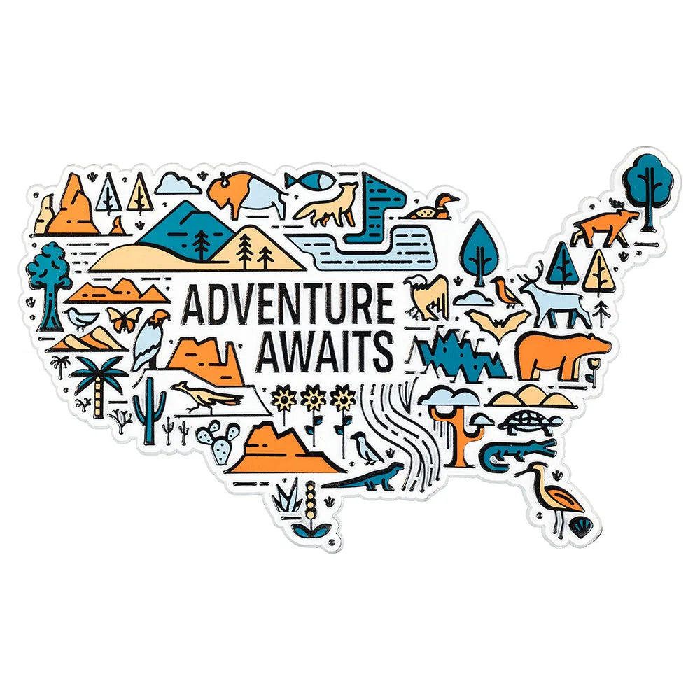 Adventure Awaits National Park Flex Magnet