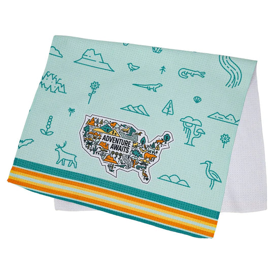 National Park Kitchen Towel Folded