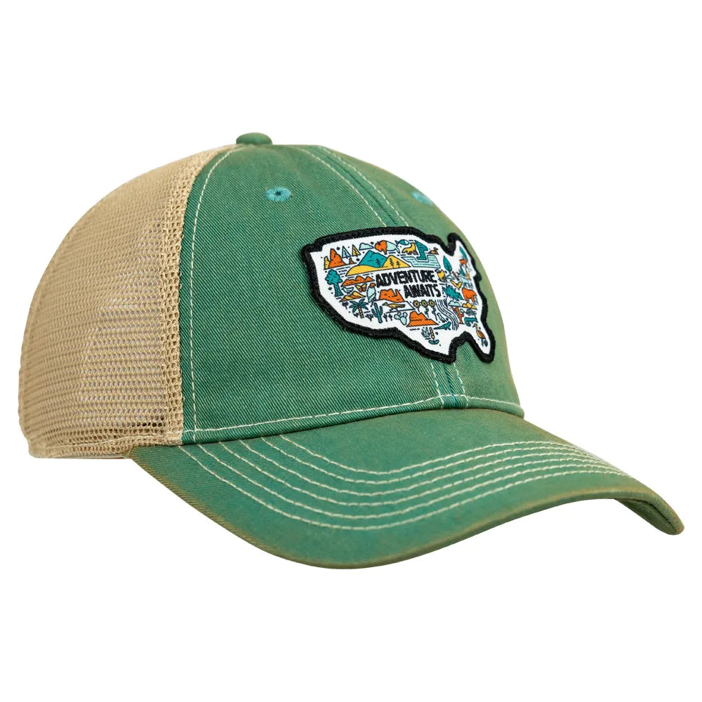 Adventure Awaits National Park Mesh-Back Cap quarter turn left