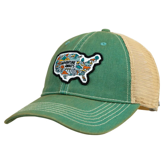 Adventure Awaits National Park Mesh-Back Cap quarter turn right