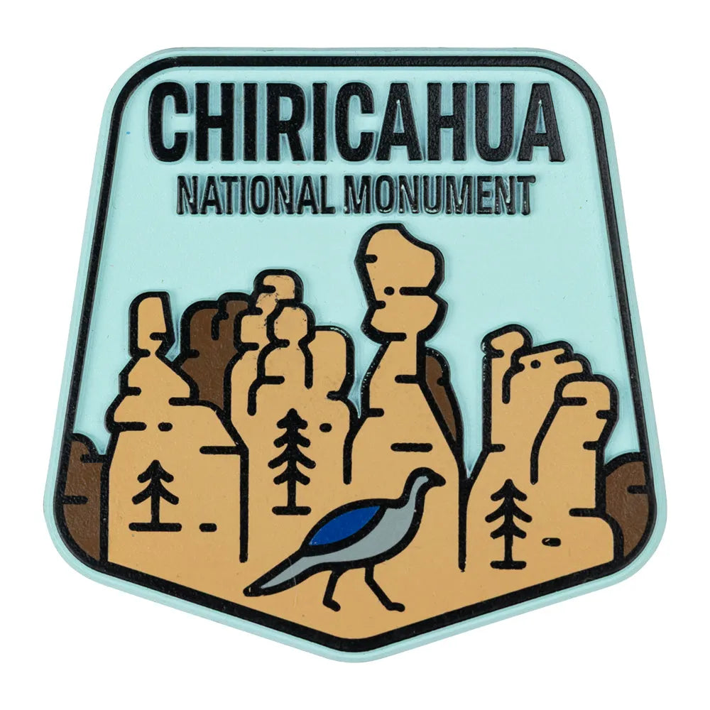 Magnet of Chiricahua National Monument with desert landscape design.