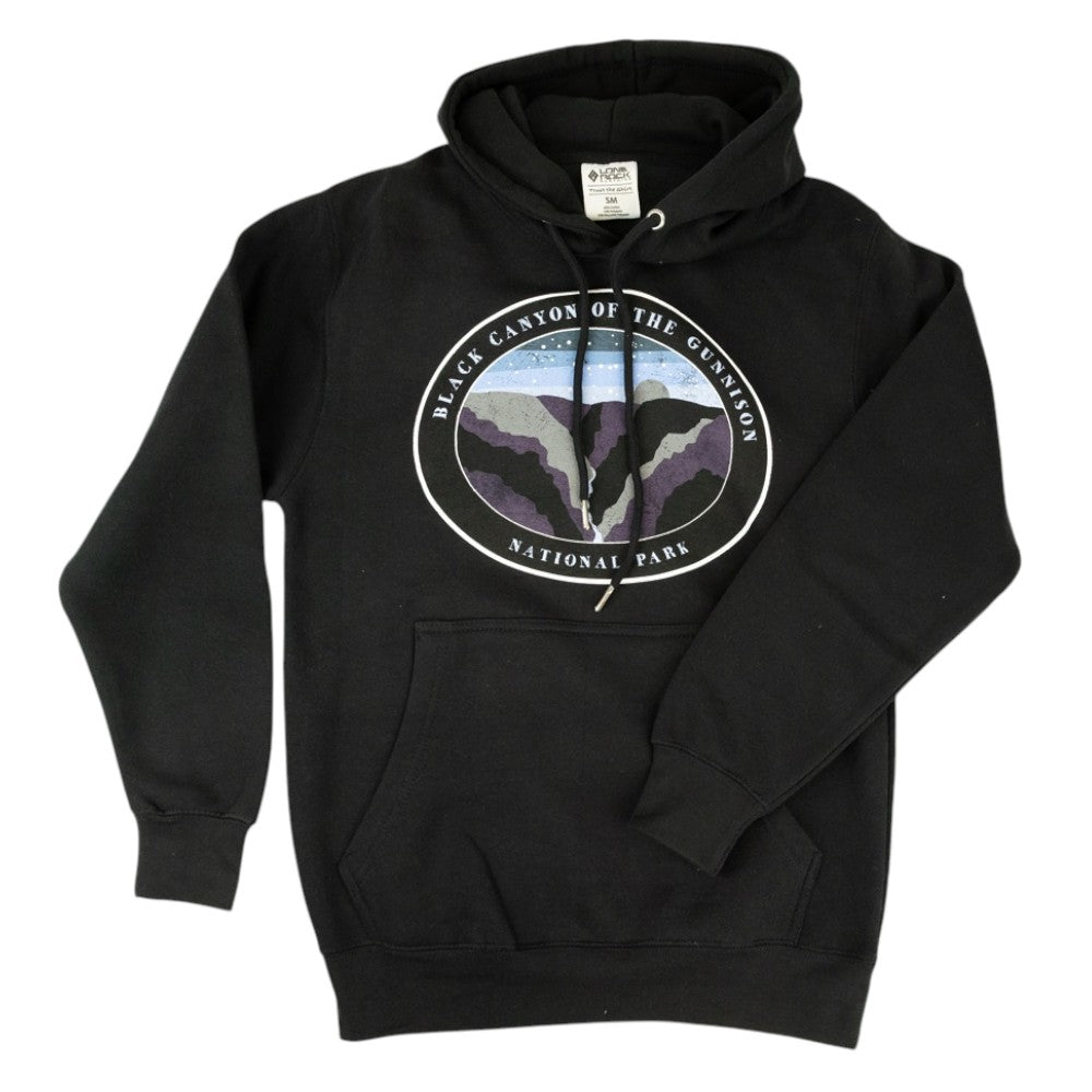 Black Canyon of the Gunnison National Park Fleece Hoodie - Night Sky