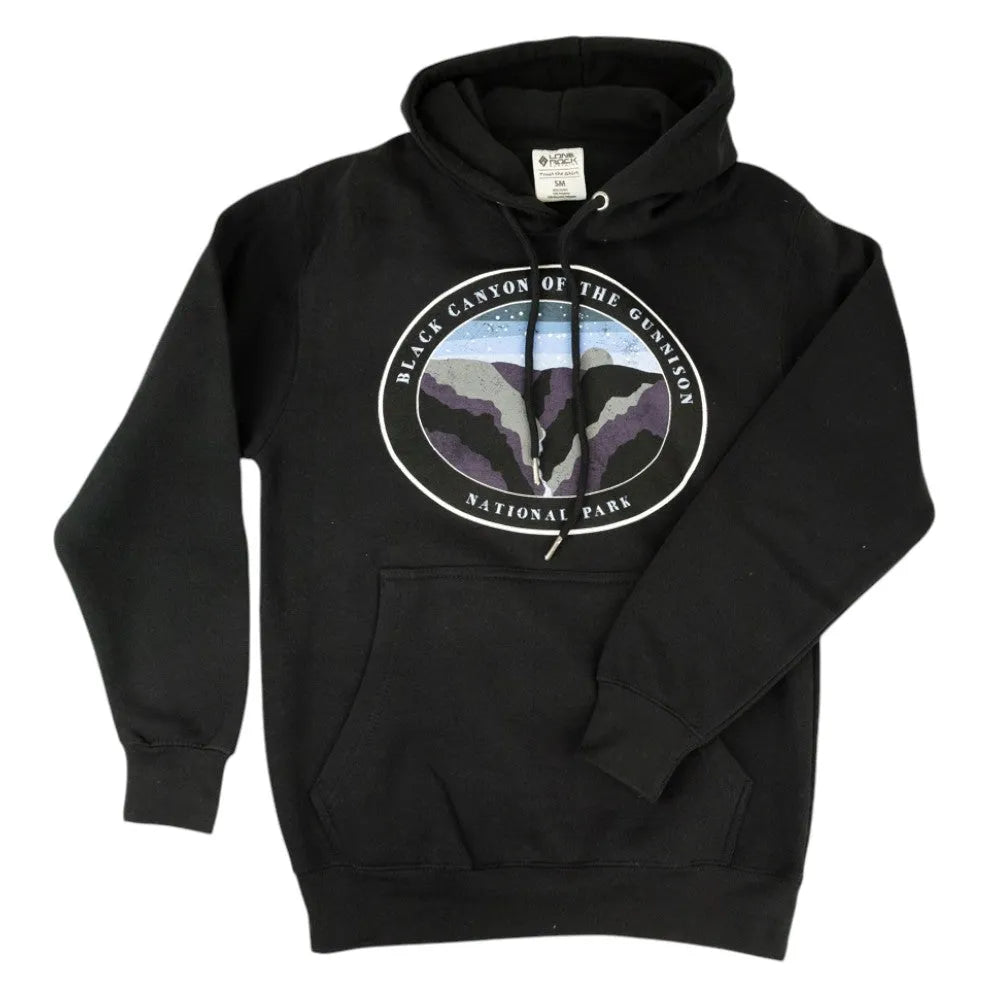 Black Canyon of the Gunnison National Park Fleece Hoodie - Night Sky