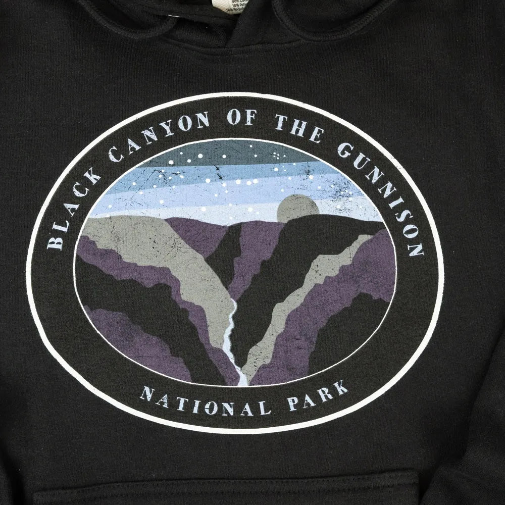 Black Canyon of the Gunnison National Park Fleece Hoodie - Night Sky