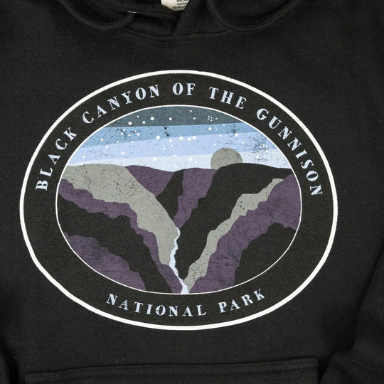 Black Canyon of the Gunnison National Park Fleece Hoodie - Night Sky